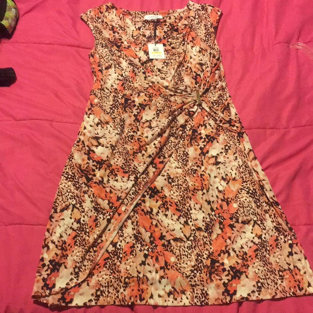 Leopard flower dress